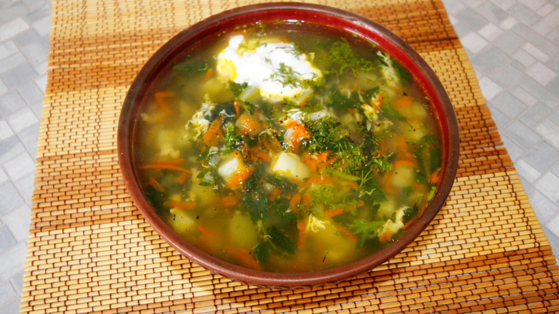 Суп из крапивы с яйцом смотреть онлайн