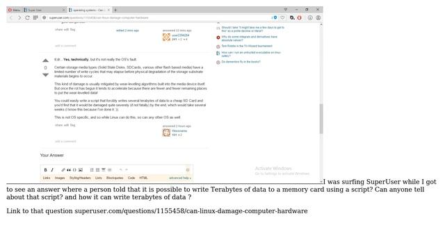 Unix & Linux: Script to write terabytes of data on a memory card смотреть онлайн