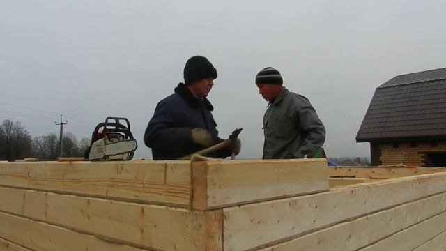 101-02 - Монтаж стен первого этажа