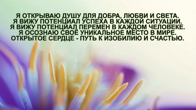 ЭТИ АФФИРМАЦИИ ПОМОГУТ НАСТРОИТЬСЯ НА ПОЗИТИВ, РЕКОМЕНДУЮ смотреть онлайн