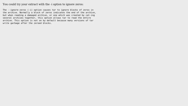 DevOps & SysAdmins: How can I extract from this tar file when my file may be corrupt? смотреть онлайн