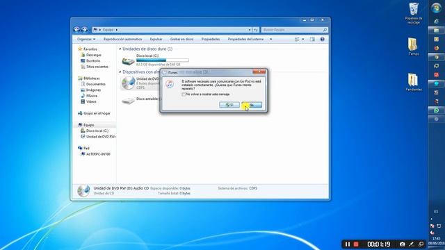 Ver archivos de un disco CD o DVD Windows Básico смотреть онлайн