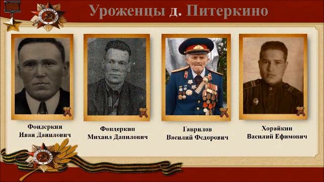 Помним их имена Питеркинская сельская библиотека wmv смотреть онлайн