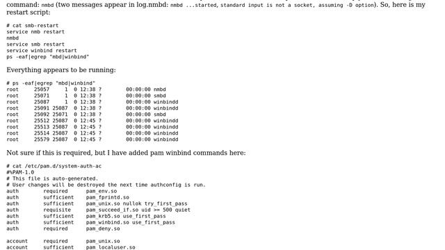 samba4 domain member server: users can't see share list, instead they are prompted for a samba... смотреть онлайн