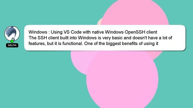Windows : Using VS Code with native Windows OpenSSH client смотреть онлайн