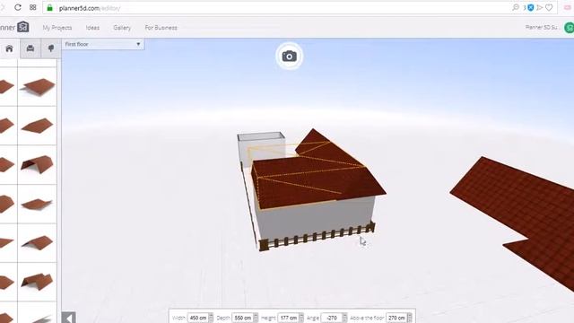 Planner 5D Web/Browser App Merging Two Roof Forms Into One смотреть онлайн