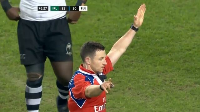 Cian Healy scores epic "try" after failing to hear refs whistle. [Ireland vs Fiji '17] смотреть онлайн