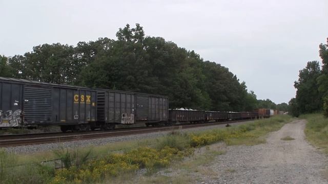CSX train Q409 Elmont, VA 9.1.12 смотреть онлайн