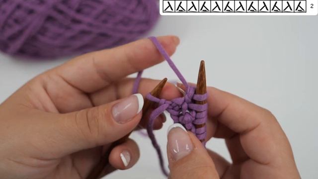 Узор из узелков спицами смотреть онлайн