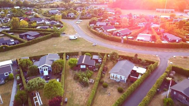 Danish Utopia - 4K Aerial Drone - Brøndby Haveby - Circular Garden City - Copenhagen - Denmark