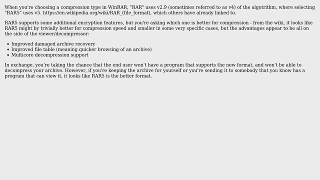 Unix & Linux: What is the difference between rar and RAR5 compression? (2 Solutions!!) смотреть онлайн