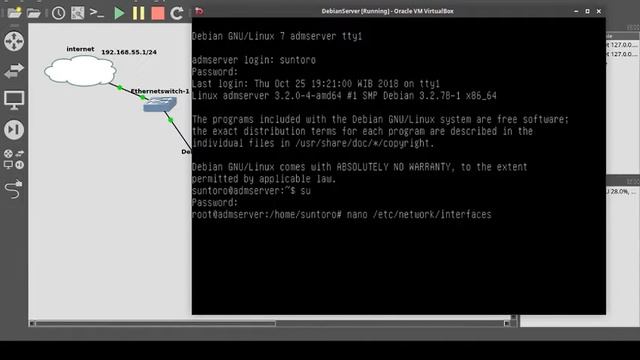 Konfigurasi IP Address Debian - GNS3 network Simulator смотреть онлайн