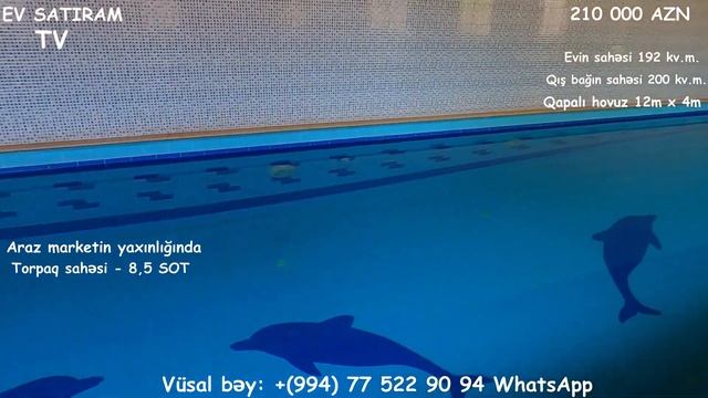 NOVXANIDA, QAPALI HOVUZU OLAN BAĞ EVİ SATILIR/Недвижимость в Баку /bag evleri 2021 смотреть онлайн