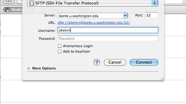 Using CyberDuck to FTP to Dante смотреть онлайн
