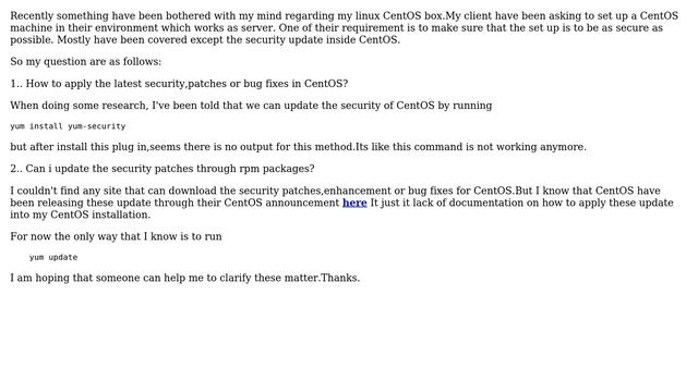 DevOps & SysAdmins: security update in centos, which way is it? (2 Solutions!!) смотреть онлайн