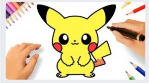 КАК НАРИСОВАТЬ ПИКАЧУ КАВАИ ЛЕГКО ⚡💟