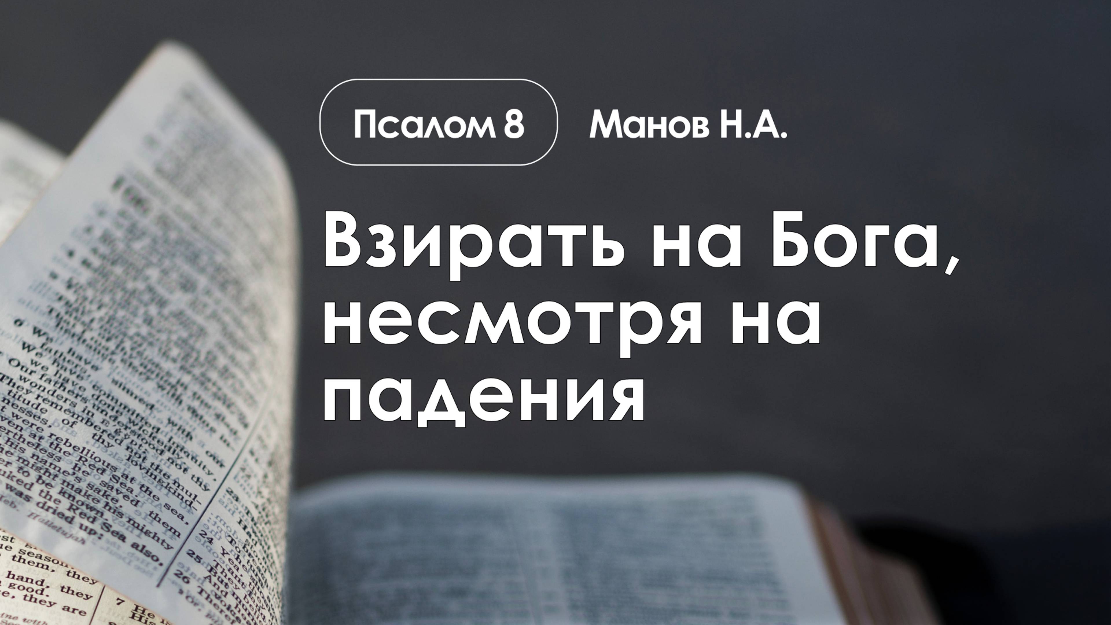 «Взирать на Бога, несмотря на падения» | Псалом 8 | Манов Н.А. смотреть онлайн