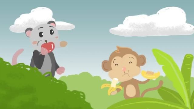 I like To Eat Apples And Bananas #cartoon #made #song #eating смотреть онлайн