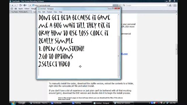 Camstudio HD 1080 and ManyCam Tutorial смотреть онлайн