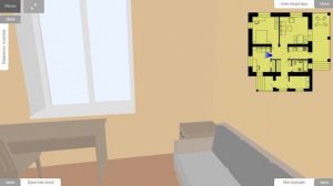 Проект одноэтажного дома с 2 спальнями, 8 на 8 метров, Бюджетный дом 65 кв.м Виртуальная прогулка.