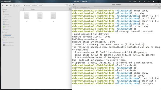 Linux Command Line Basics: Introducing Trash-CLI смотреть онлайн