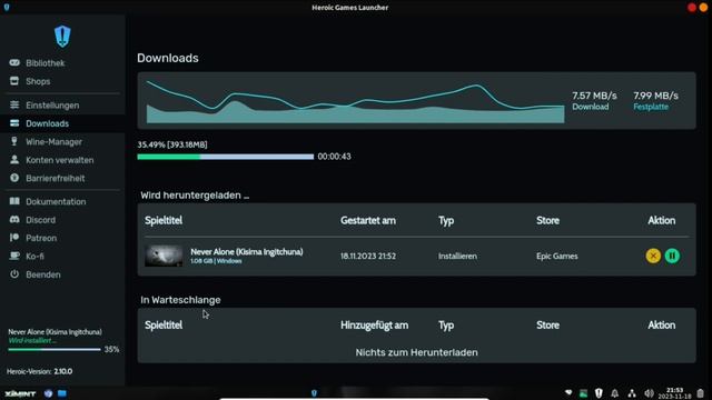 Epic Games auf Linux - Heroic Games Launcher смотреть онлайн