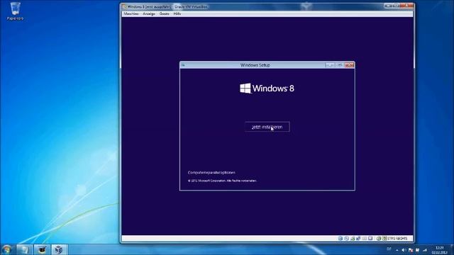 Windows 8 in VirtualBox installieren смотреть онлайн