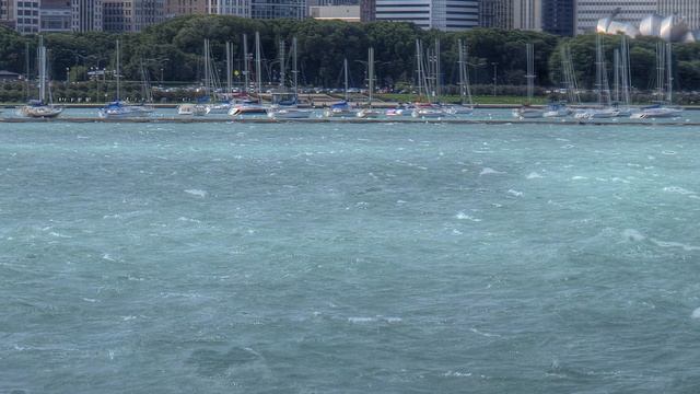 Chicago Summer Skyline in Blue смотреть онлайн