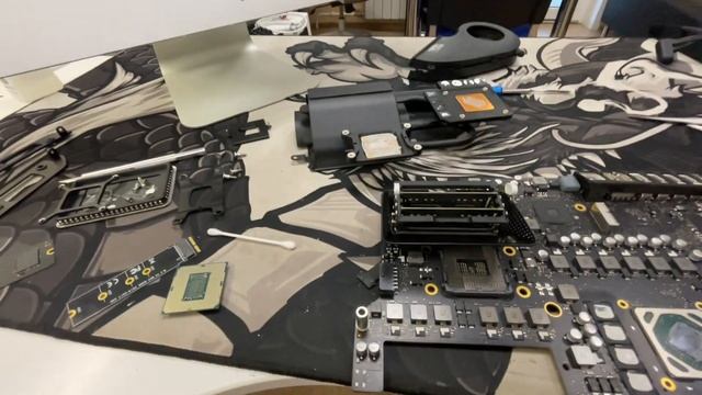 Обслуживание Apple IMac A2115 и Апгрейд на процессор Intel I9-9900 смотреть онлайн