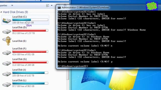 how to use label command in command prompt || label command || use of label command || label comman смотреть онлайн