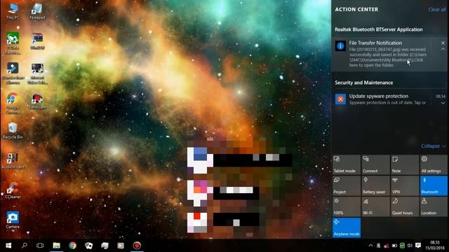 Cara melihat file yang dikirim lewat bluetooth di laptop смотреть онлайн