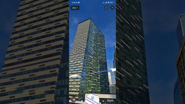 Москва!!! Новое интересное место Москва Сити!!! небоскрёбы в России. ( панорама Яндекс карты) смотреть онлайн