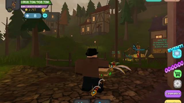 Roblox Dungeon Quest PC Abidzar TV Ep 6 - Level up 220! смотреть онлайн
