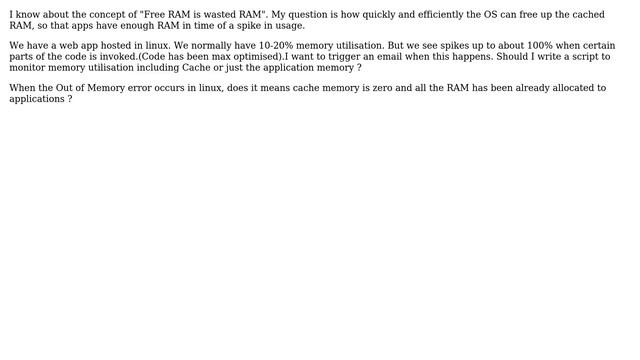 How quickly and efficiently the OS can free up the cached RAM? смотреть онлайн