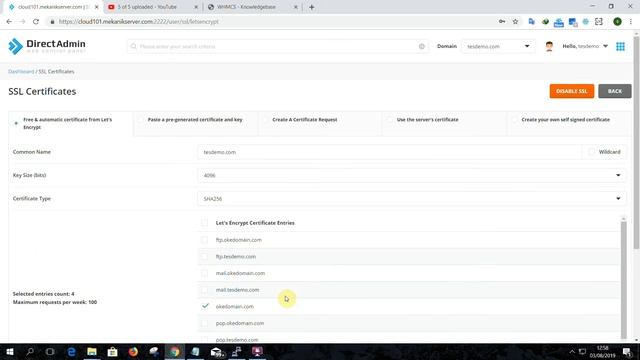 Directadmin: Cara Install SSL Lets Encrypt смотреть онлайн