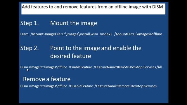 Adding features to wim image - Etechtraining.com смотреть онлайн
