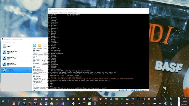 How to install Arch LINUX as a Virtual Machine on Windows 10 смотреть онлайн