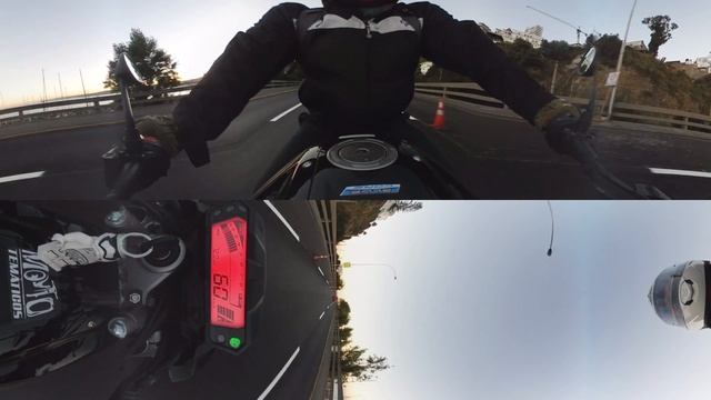 Samsung Gear 360 Motorcycle test, Home to Job , Viña del Mar to Valparaíso Chile смотреть онлайн