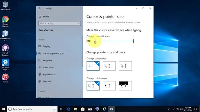 How to change Cursor and Pointer Size in Windows 10 смотреть онлайн