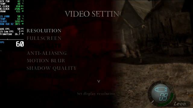 Resident Evil 4 HD | GTX 750 2GB OC + i5 2400 | 720p, high смотреть онлайн