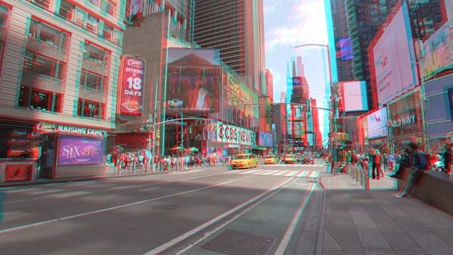 3D Anaglyph New York: 6.9.2023 - Midtown - Binaural Sound Red and Cyan Glasses смотреть онлайн