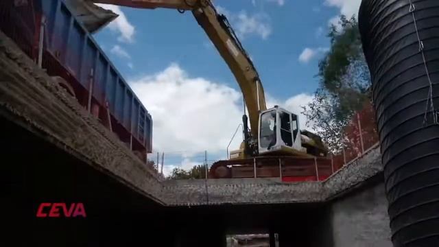 Таймлапс железнодорожный туннель линии CEVA France