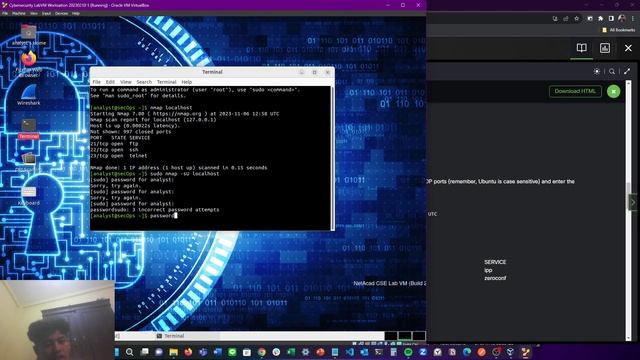 OS Linux | 2.3.5 Lab - Use a Port to Detect Open Ports смотреть онлайн