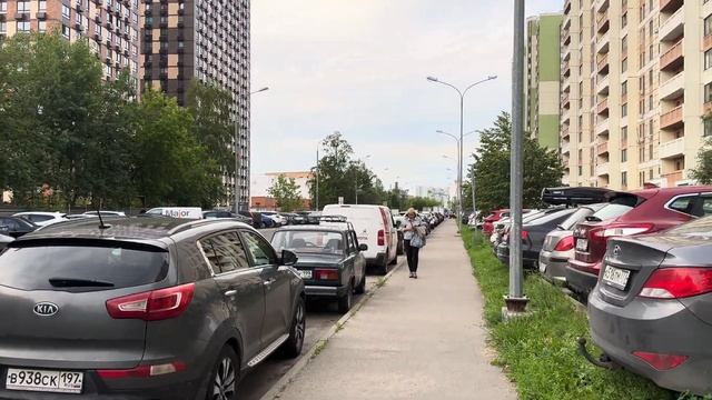 Обзор ЖК Бусиновский парк, прогулка смотреть онлайн