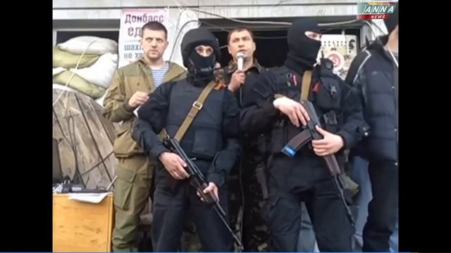 Луганск. Выступление Народного губернатора Валерия Болотова 25.04.14. смотреть онлайн