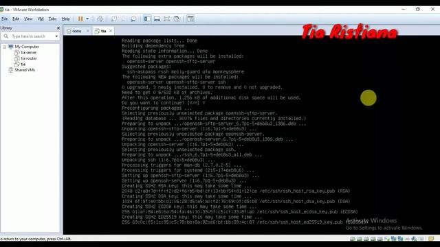 Konfigurasi SSH Linux Debian 8.7 смотреть онлайн