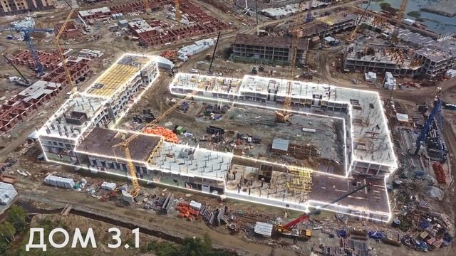 ЖК Центральный парк. Отчет о ходе строительства за июль 2024