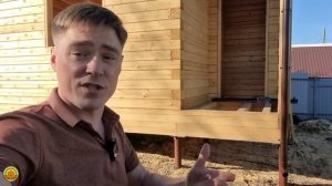 Обзор нового одноэтажного дома 4 на 7 из бруса с крыльцом. Центр Домостроения в Сыктывкаре, Выльгор