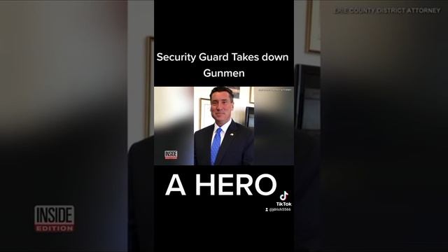 Gunman Taken Down By Heroic Security Guard #heroic #brave #securityguard #takedown #gunman #protect