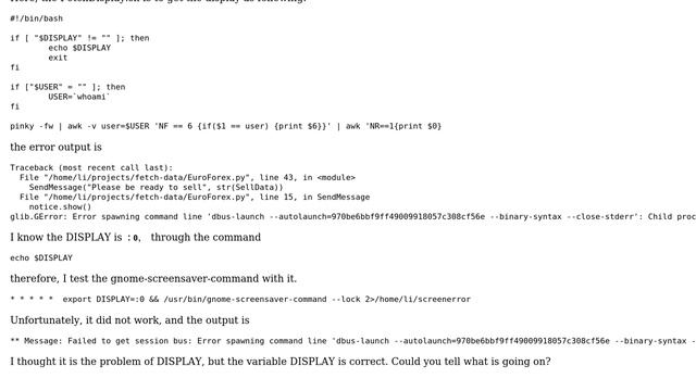 Unix & Linux: dbus-laauch failed caused by the child process exited смотреть онлайн